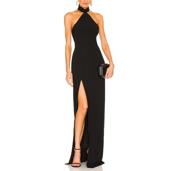 Amanda Uprichard Dresses & Skirts - Amanda Uprichard 'Queen' Black Poly Gown Size XS